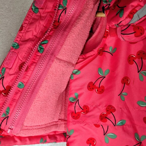 3T Pink Children's Place Girl's Snowsuit 3 Pc Ski Bib Jacket w/Hood & Mittens - Picture 7 of 15